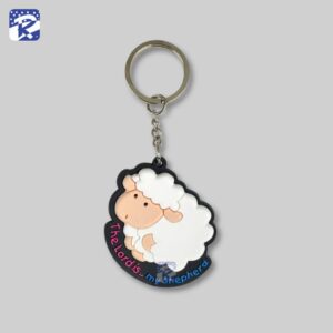 พวงกุญแจแกะ สีขาว