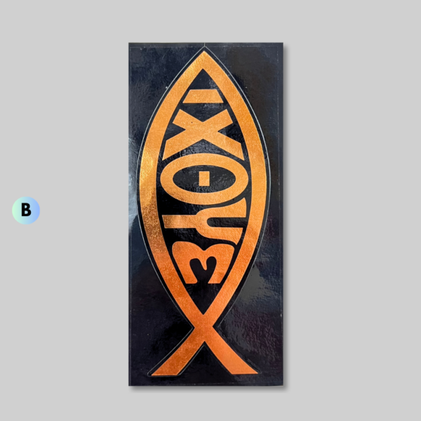 สติ๊กเกอร์ Die Cut สัญลักษณ์รูปปลา - Image 7