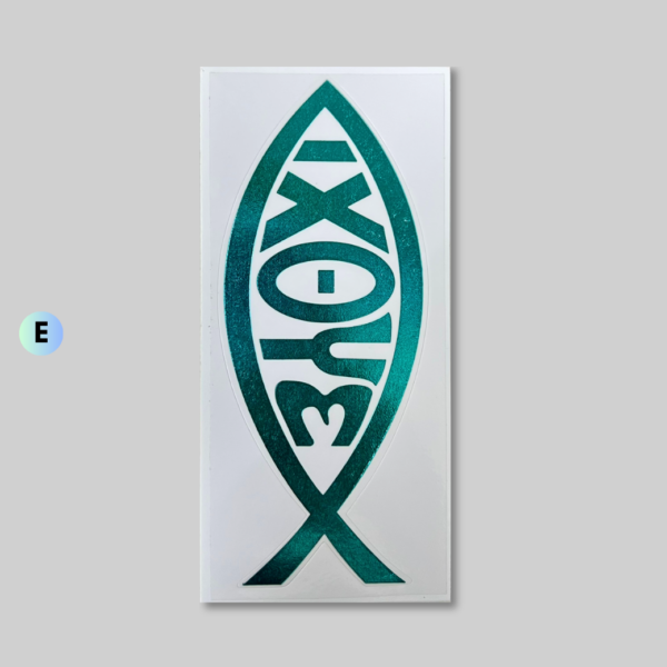 สติ๊กเกอร์ Die Cut สัญลักษณ์รูปปลา - Image 4