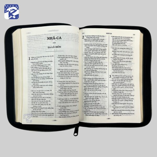พระคัมภีร์ภาษาเวียดนาม ปกไวนิลสีดำ มีซิป - Vietnam Bible - Image 4